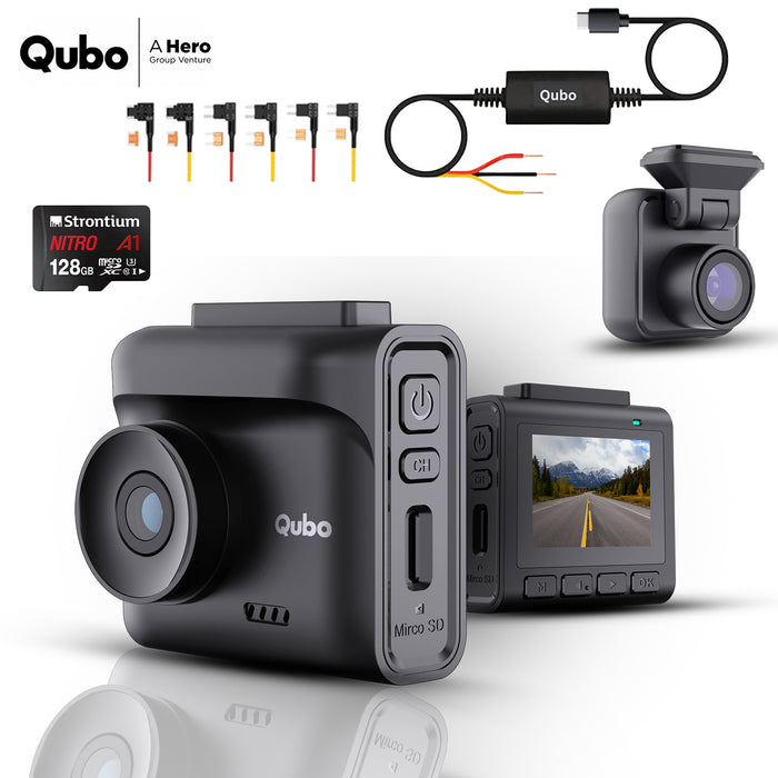 BUNDLE DEALS - Qubo Dash Cam Pro 2.7K Dual