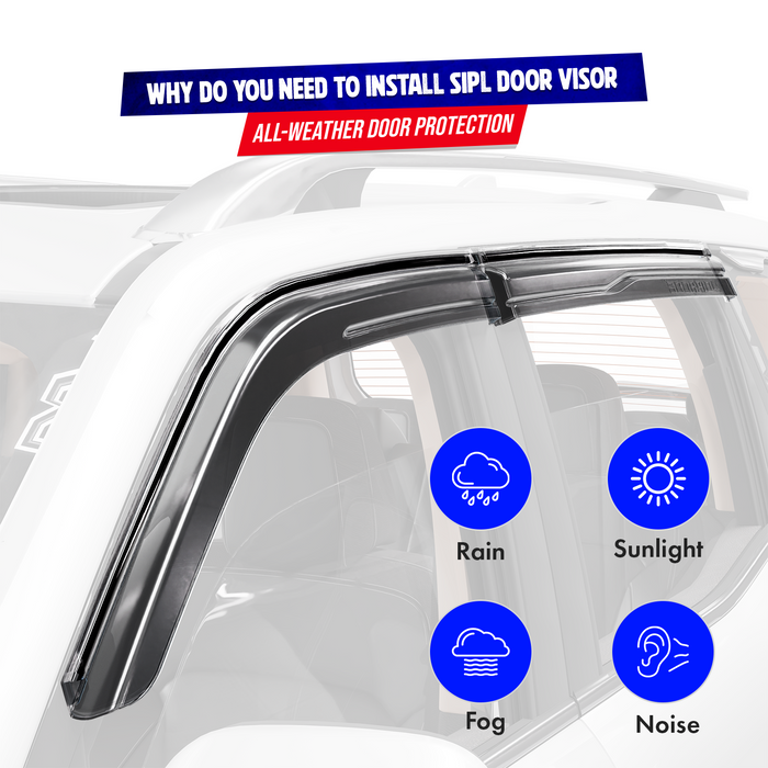 Door Visor Chromeline