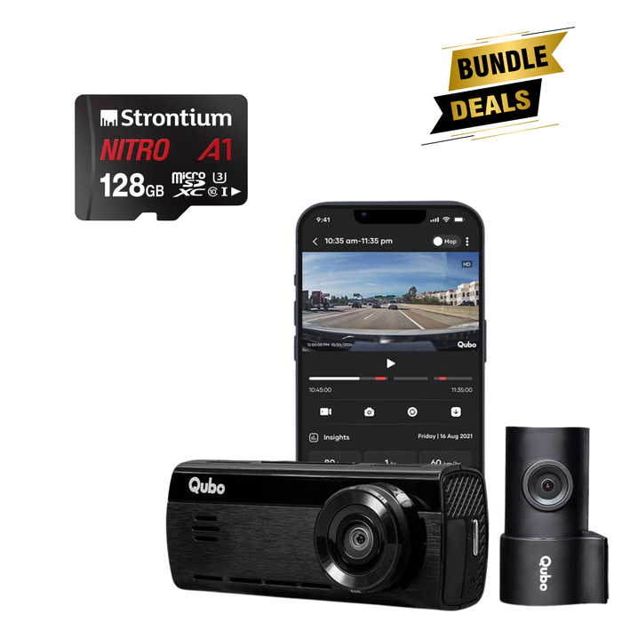 BUNDLE DEALS - Qubo Dashcam Pro 4K