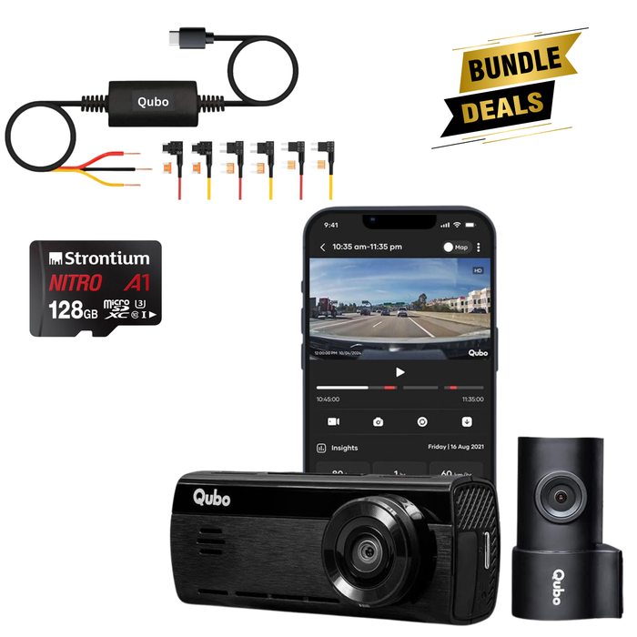 BUNDLE DEALS - Qubo Dashcam Pro 4K