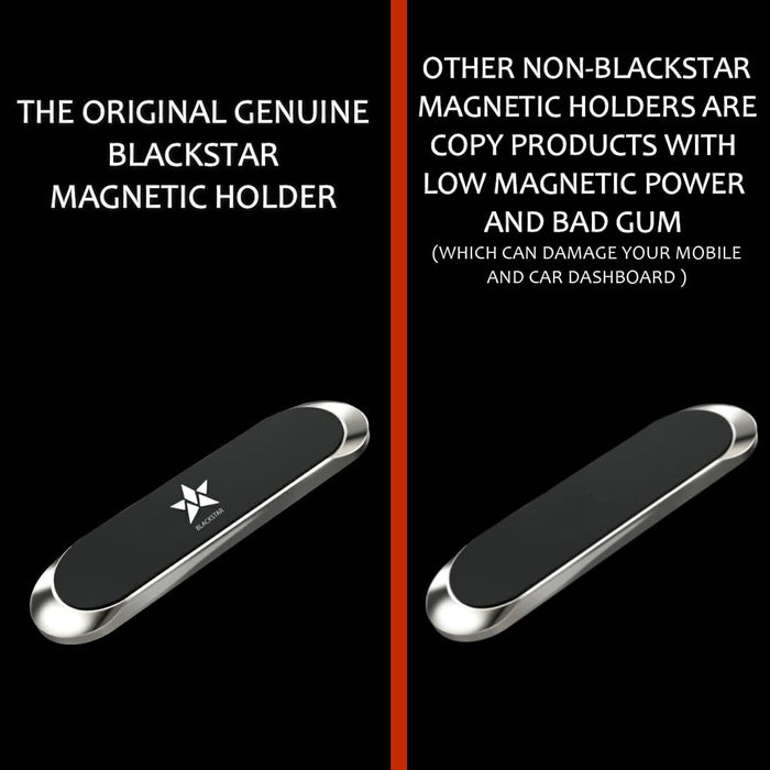 Blackstar [Original MX1 Magnetic Mobile Phone Holder for Car Dashboard/Bike/Home/Office - has Strong & Safe Magnets -Car Phone Mount Stand-Compatible with All Mobiles (MAGSAFE Incompatible) - DASH CAM INSIDER.IN