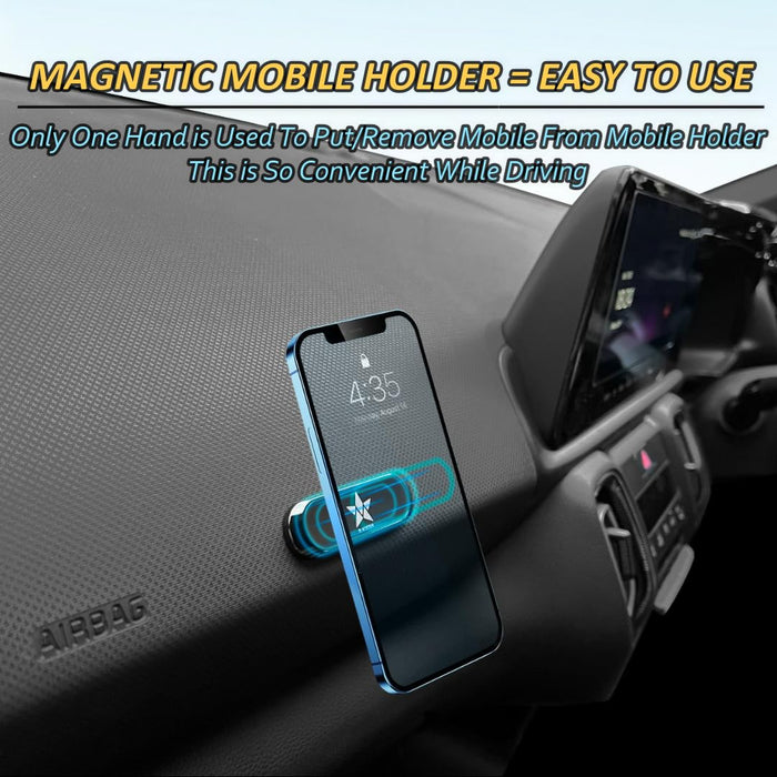 Blackstar [Original MX1 Magnetic Mobile Phone Holder for Car Dashboard/Bike/Home/Office - (MAGSAFE Incompatible)