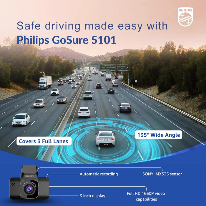 Philips GoSure 5101 Dash Cam