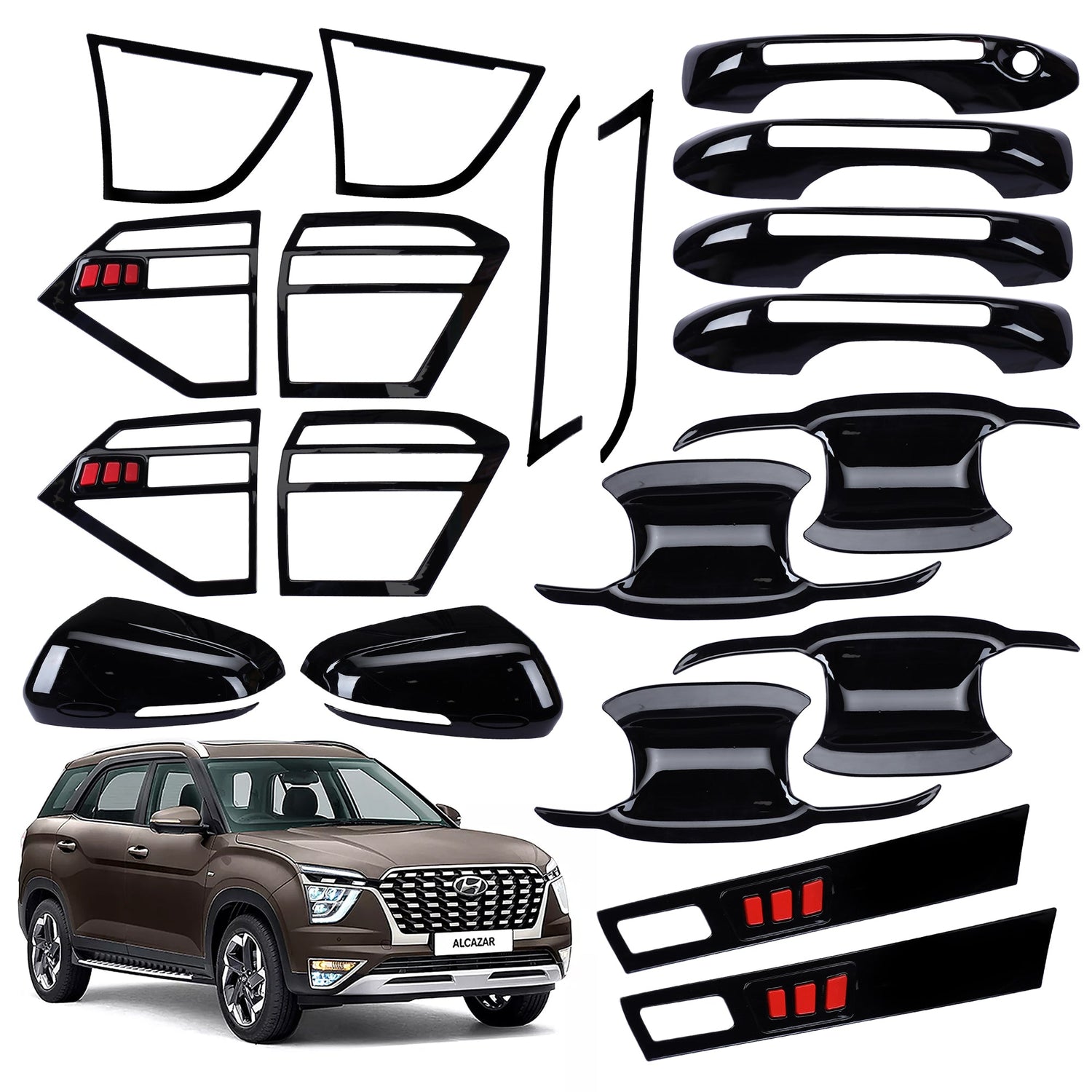 Black Applique Kit for Alcazar Set of 5 Items