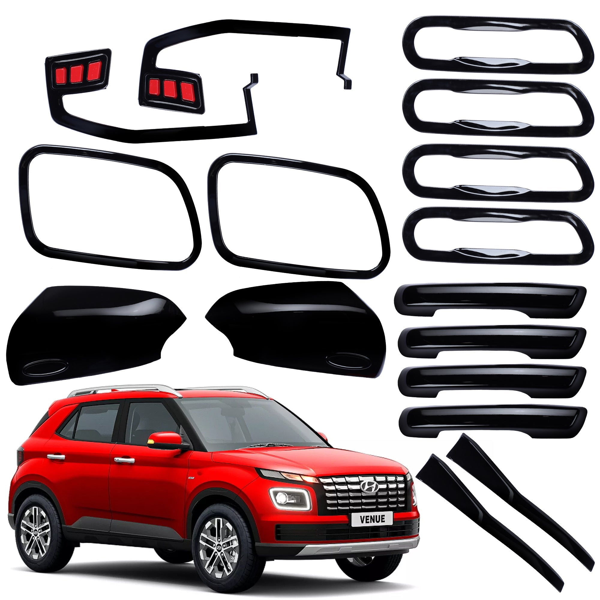 Black Applique Kit for Venue 2022+ Set of 5 Items