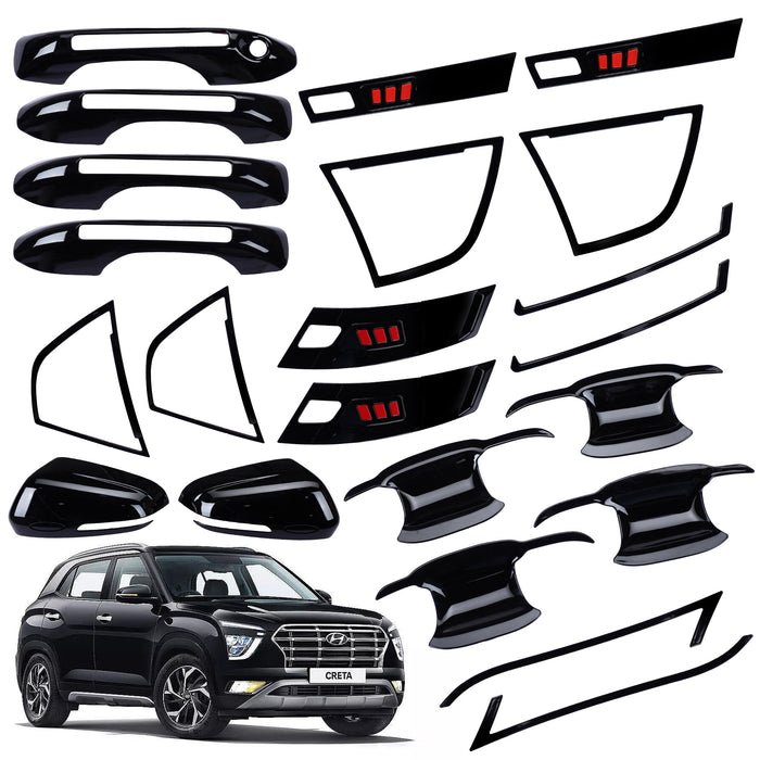 Black Applique Kit for Creta 2020	Set of 5 Items