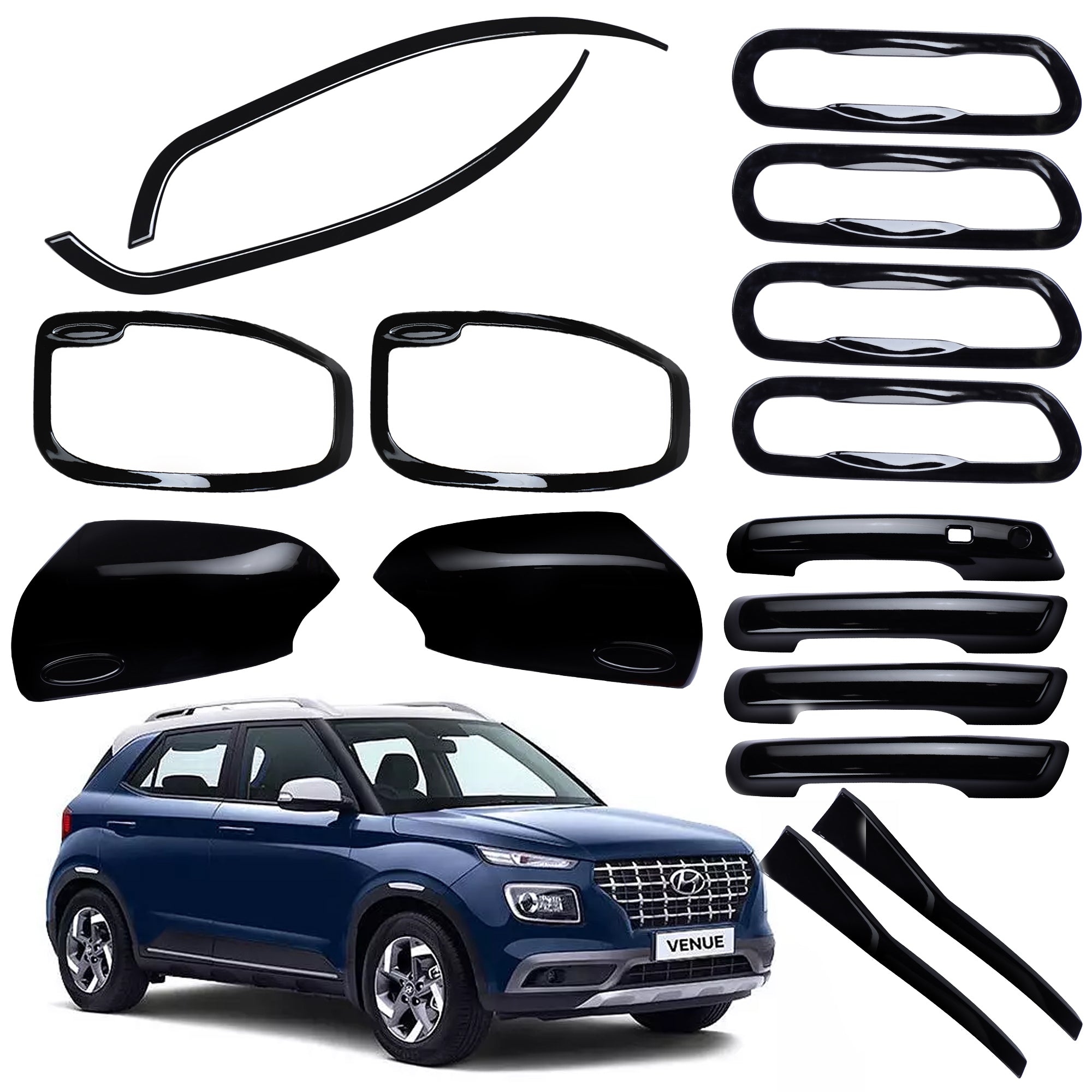 Black Applique Kit for Venue Set of 7 Items