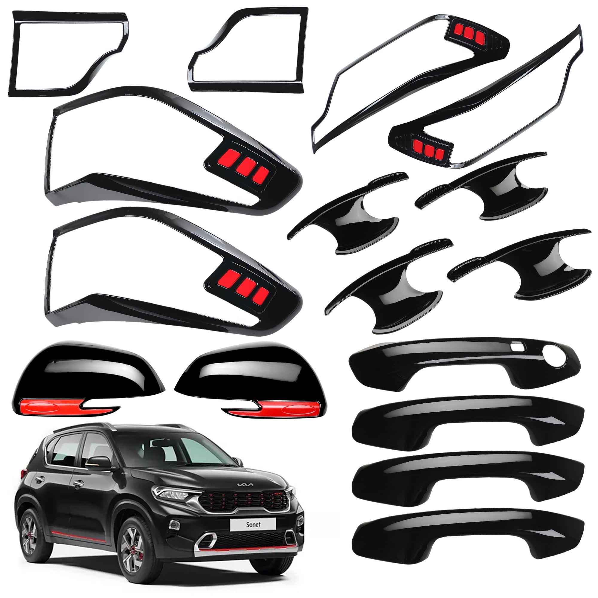 Black Applique Kit for Sonnet Set of 5 Items