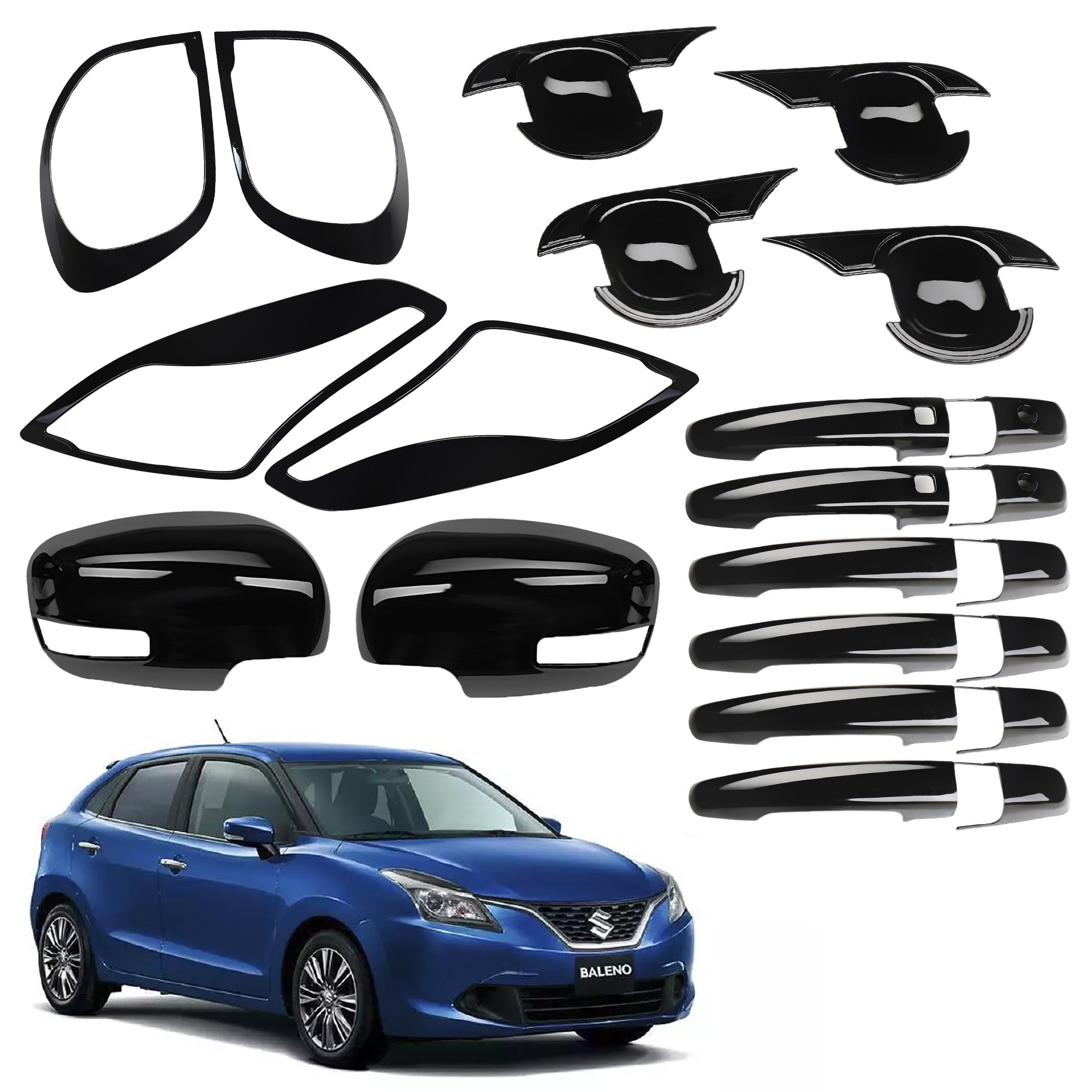 Black Applique Kit for Baleno/ 2019 Set of 5 Items