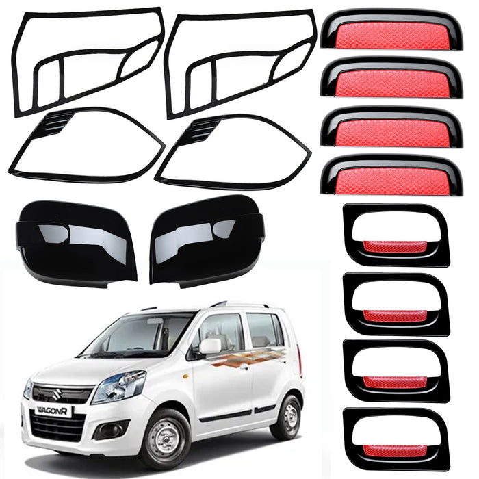 Black Applique Kit for Wagon-R 2013 Set of 5 Items