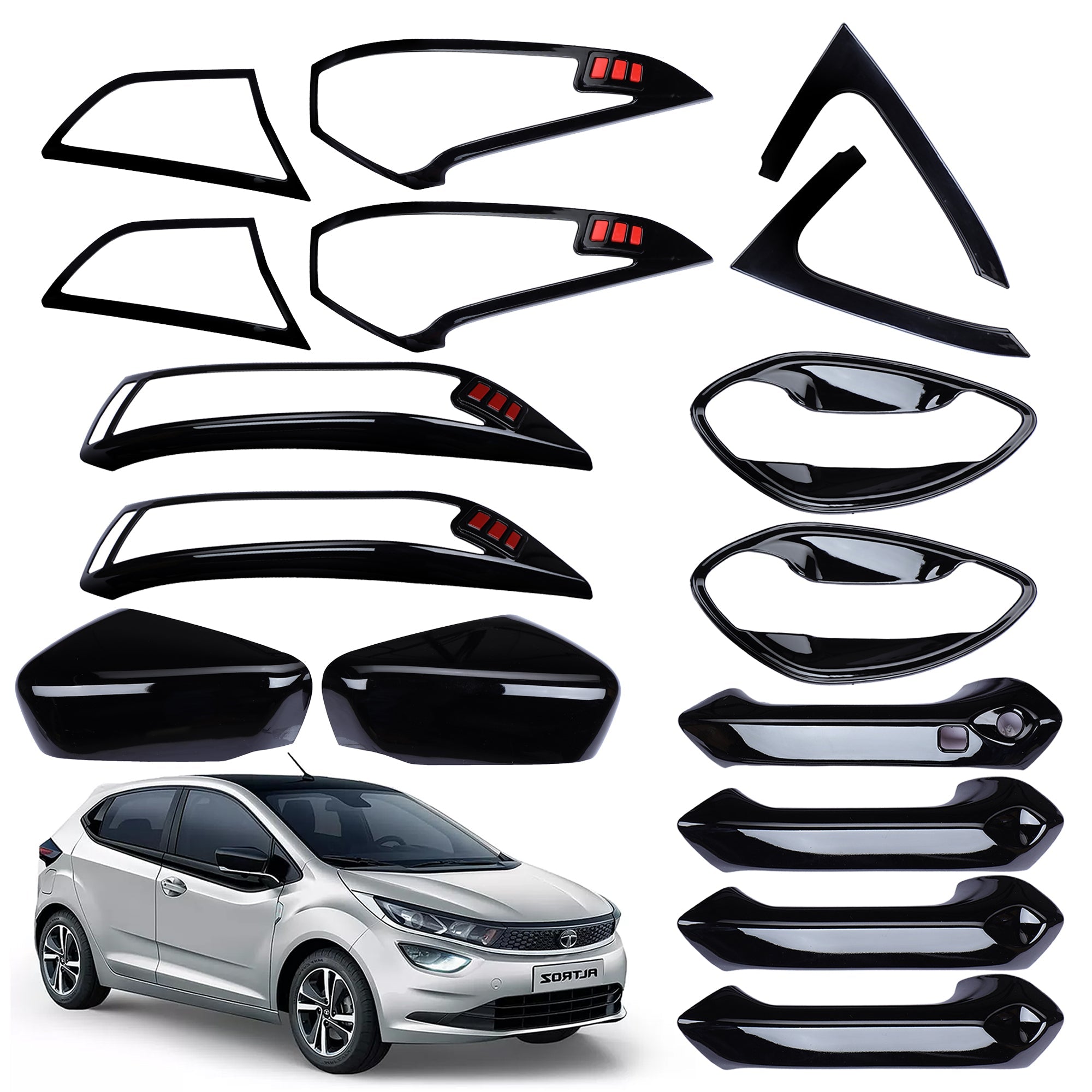 Black Applique Kit for Altroz Set of 5 Items