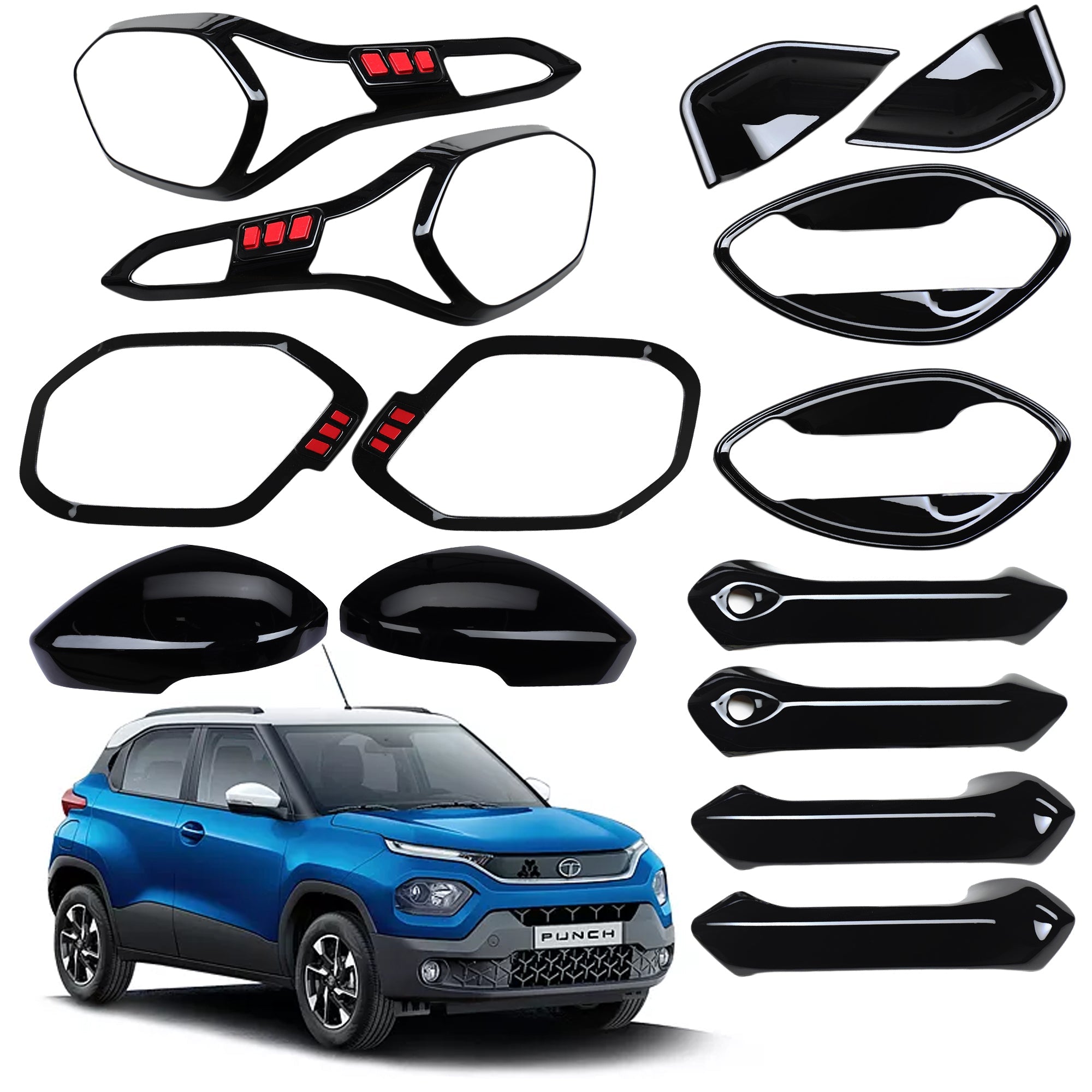 Black Applique Kit for Punch Set of 5 Items