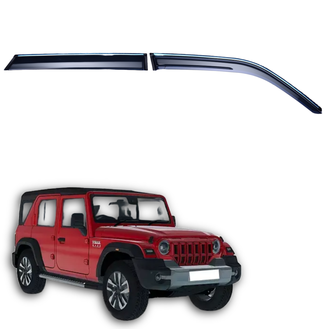 Door Visor Chromeline For Mahindra	Thar Roxx (2024) Onwards