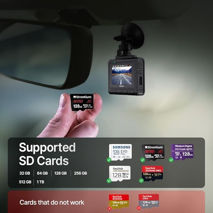 Qubo (New Launch) Car Dash Cam Pro 2.7K by Hero Group, HDR Dual Channel, Made in India, 2.7K 5MP Front QHD+ 2MP Rear FHD, 140° View, 2" LCD Display, GPS Log, Supports Up to 1 TB SD Card - DASHCAM INSIDER.IN