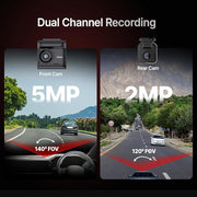 Qubo (New Launch) Car Dash Cam Pro 2.7K by Hero Group, HDR Dual Channel, Made in India, 2.7K 5MP Front QHD+ 2MP Rear FHD, 140° View, 2" LCD Display, GPS Log, Supports Up to 1 TB SD Card - DASHCAM INSIDER.IN